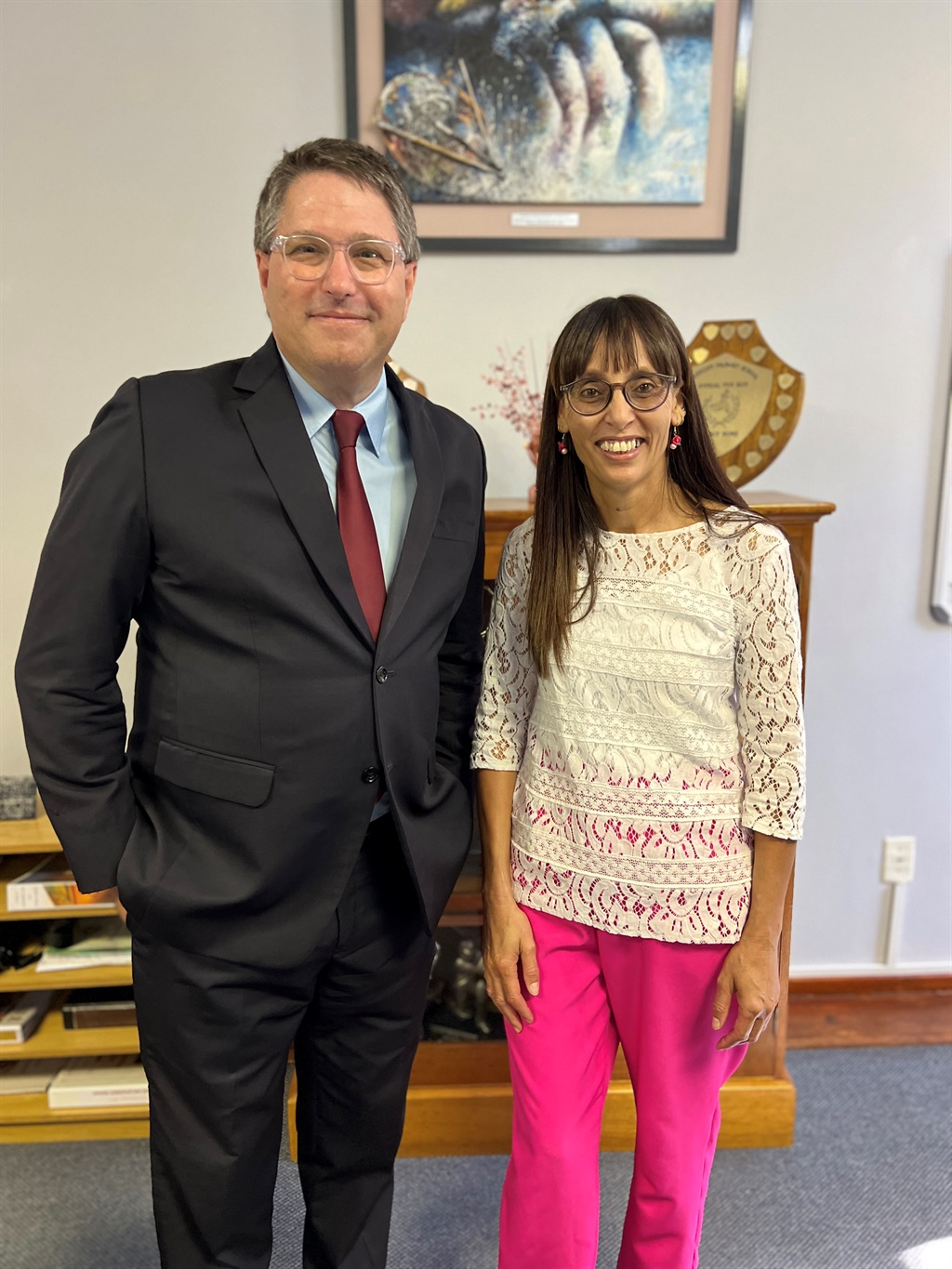 Minister Maynier and Westcott principal Amanda For