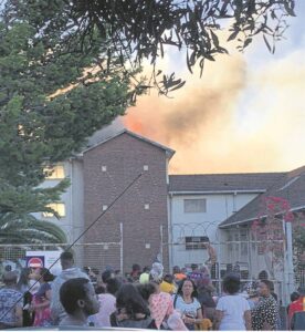 Families displaced after fire