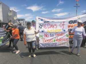 ‘Stop the brutality…’: Residents of Vrygrond take to the streets to march against GBV