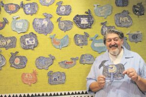 Kevin Collins Celebrated whales with ‘Whale Watching’ at Cape Town Art Fair
