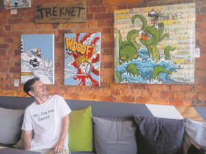 Illustrator brings comic artwork to life in Fish Hoek exhibition