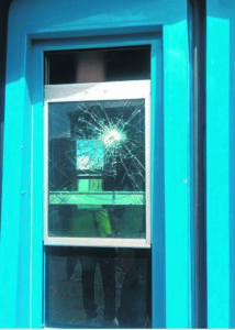 New train attacked
