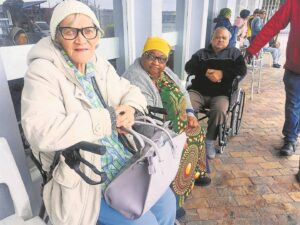 ‘We have been here since 04:30’: Pensioners wait in the rain to renew their Sassa cards