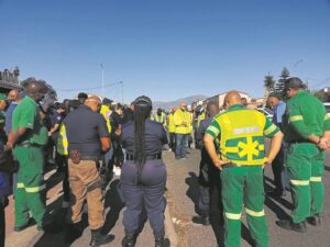 Emergency workers demand protection