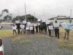 Grassy Park and Parkwood residents protest teacher cuts in Western Cape
