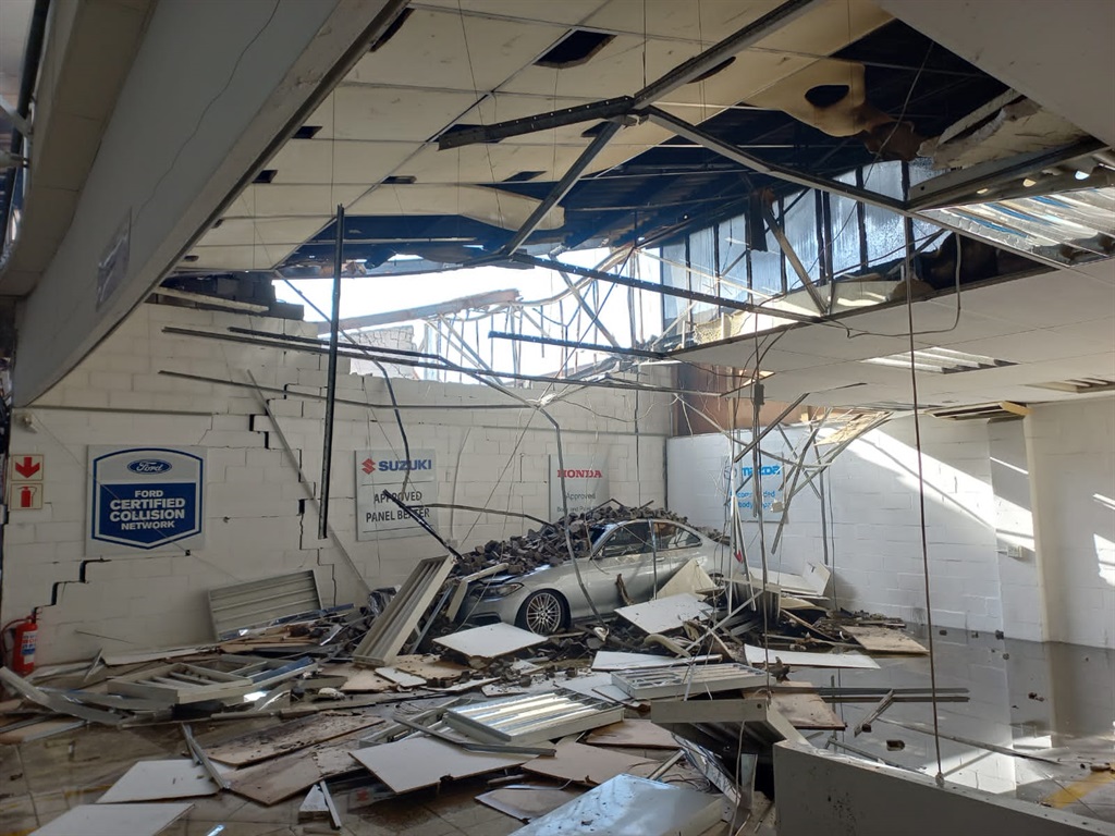 A fire left sections of Access Park burnt to the g