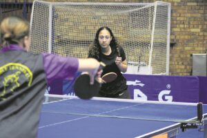 Rookies and veterans alike pounded their opponents to a game of ping pong at the SANDF’s Open Champs