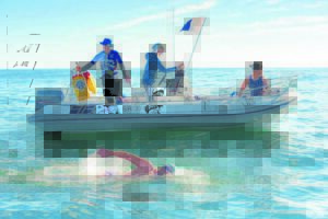 Swimmer completes 100 ocean crossings