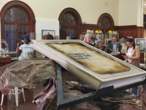 Salvage of fire-damaged Special Collections at Jagger Library continues two years after UCT blaze