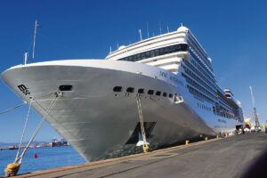 MSC Magnifica docks in Cape Town during 2025 world cruise