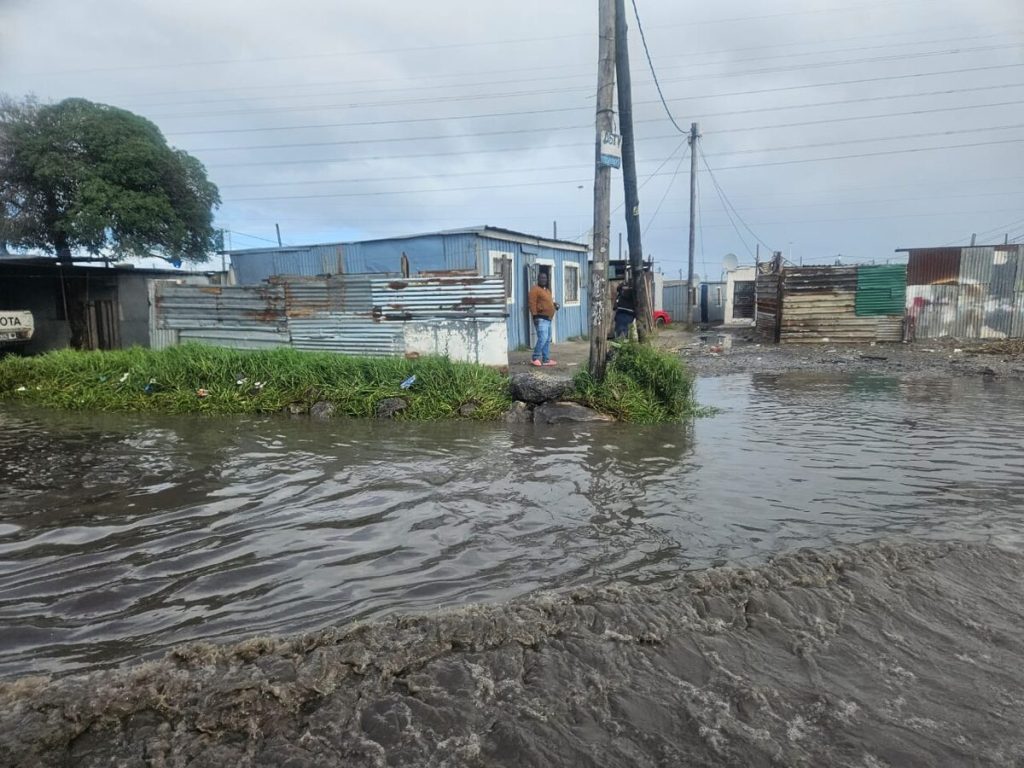 Flooding at RR section.