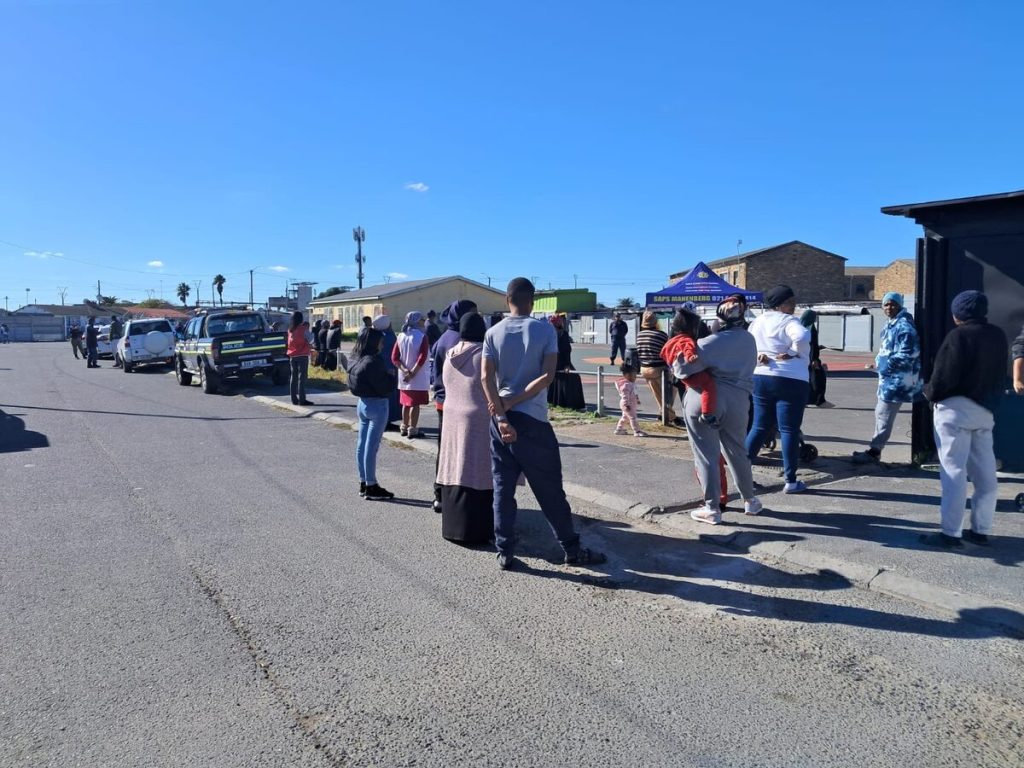 A handful of Manenberg residents attended the police Imbizo