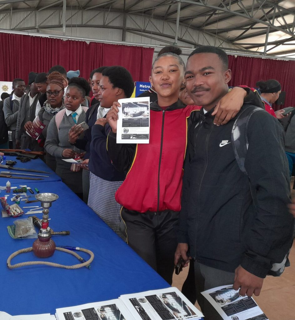 Learners at the expo