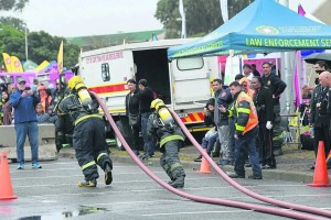 Wall collapse injures firefighter tackling Maitland furniture factory blaze