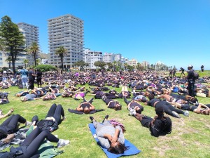 Hundreds gather at Sea Point Promenade to demand justice for victims of GBVF