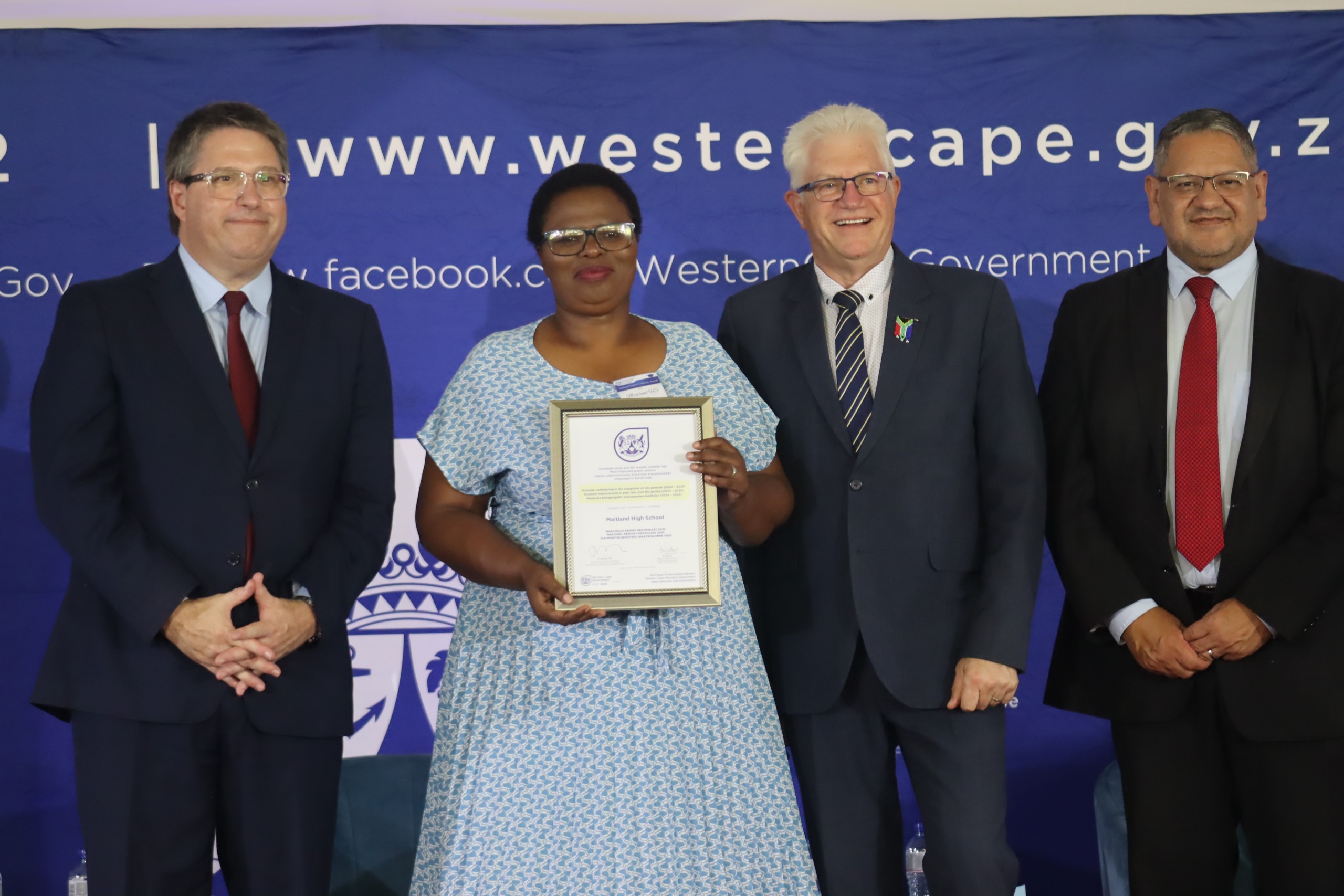 Maitland High School celebrates turnaround in matric pass rate improvement