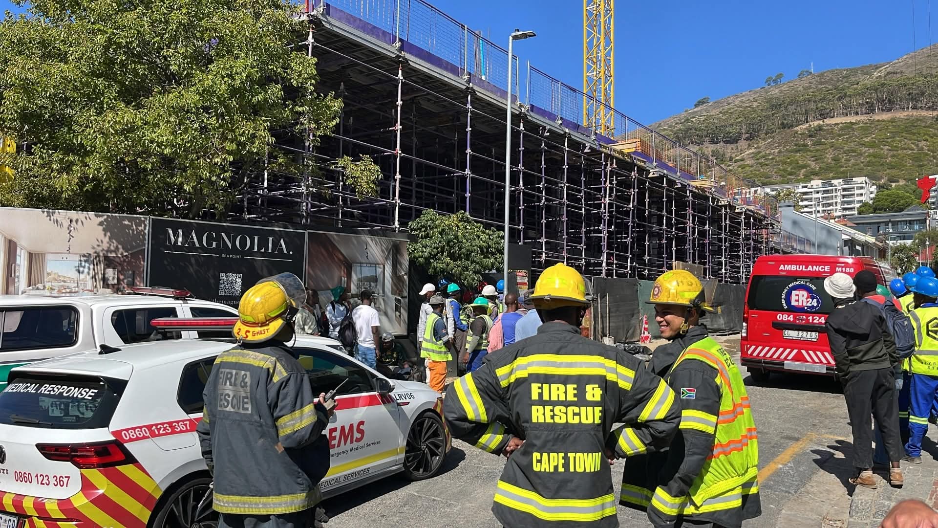 Engineers probe partial collapse at Sea Point apartment development