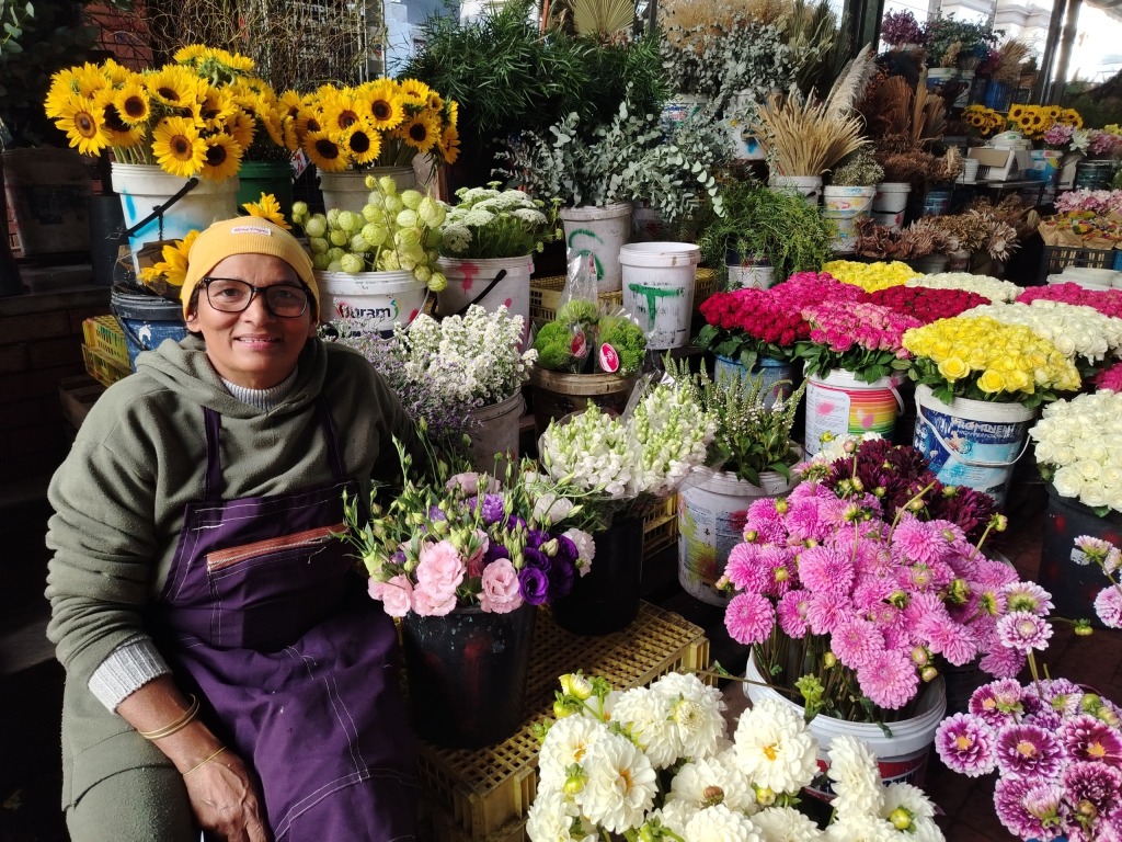 Trafalgar Flower Sellers on Adderley Street.