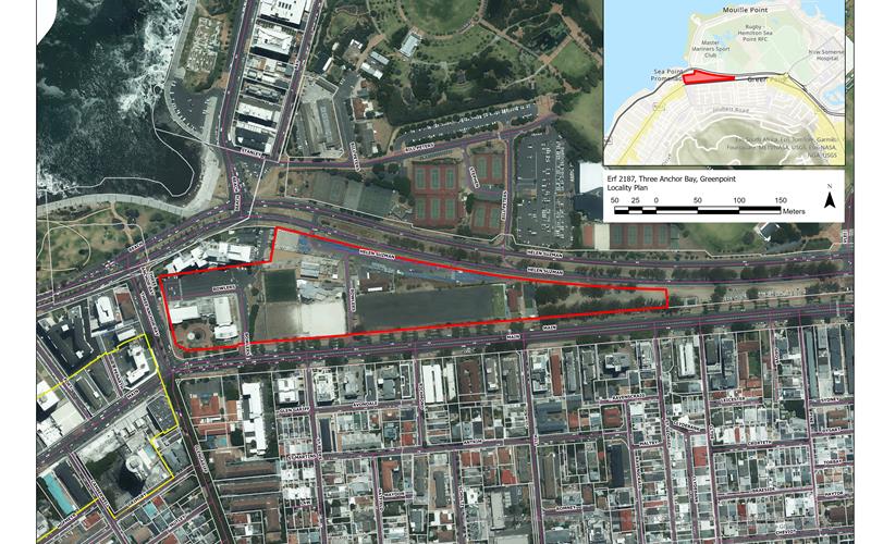 The property is located at 1 Three Anchor Bay Road, Green Point.
