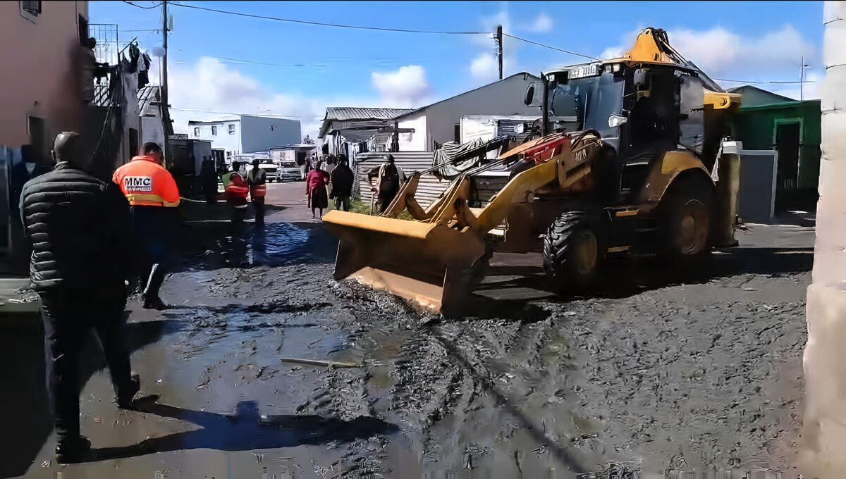 Dunoon clean up after heavy rains.