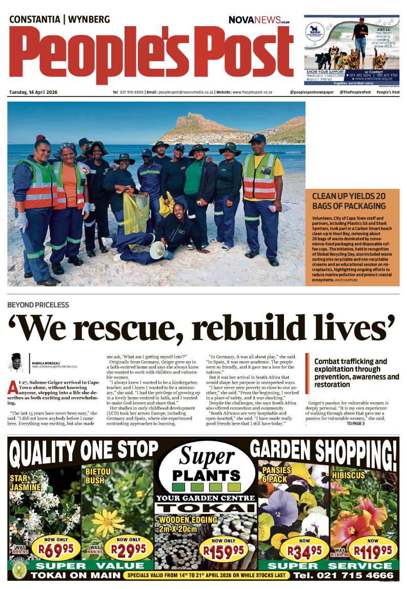 People’s Post Constantia/Wynberg E-edition 14 April 2026