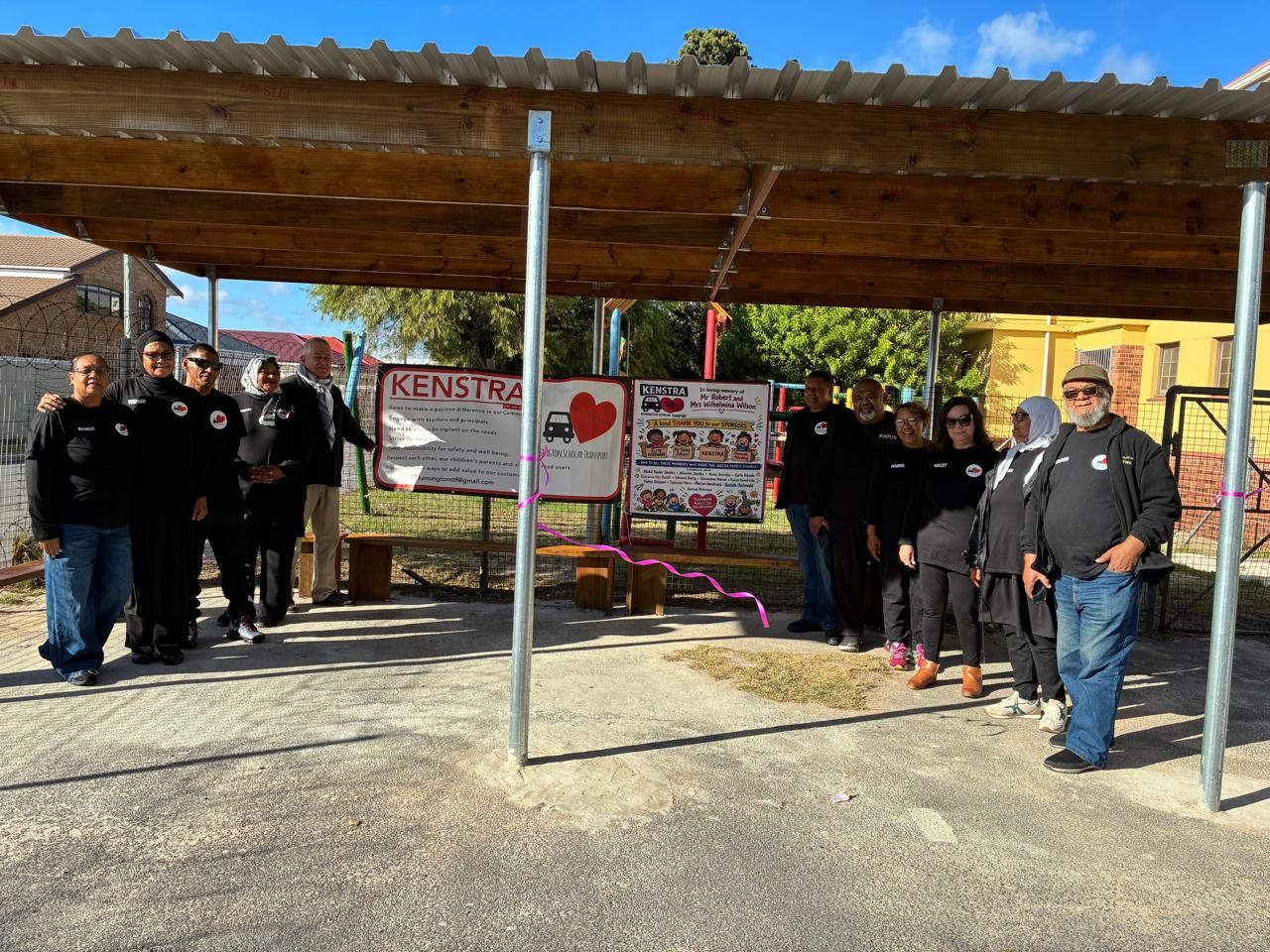 Kensington NPO builds school shelters to protect learners from rain and heat