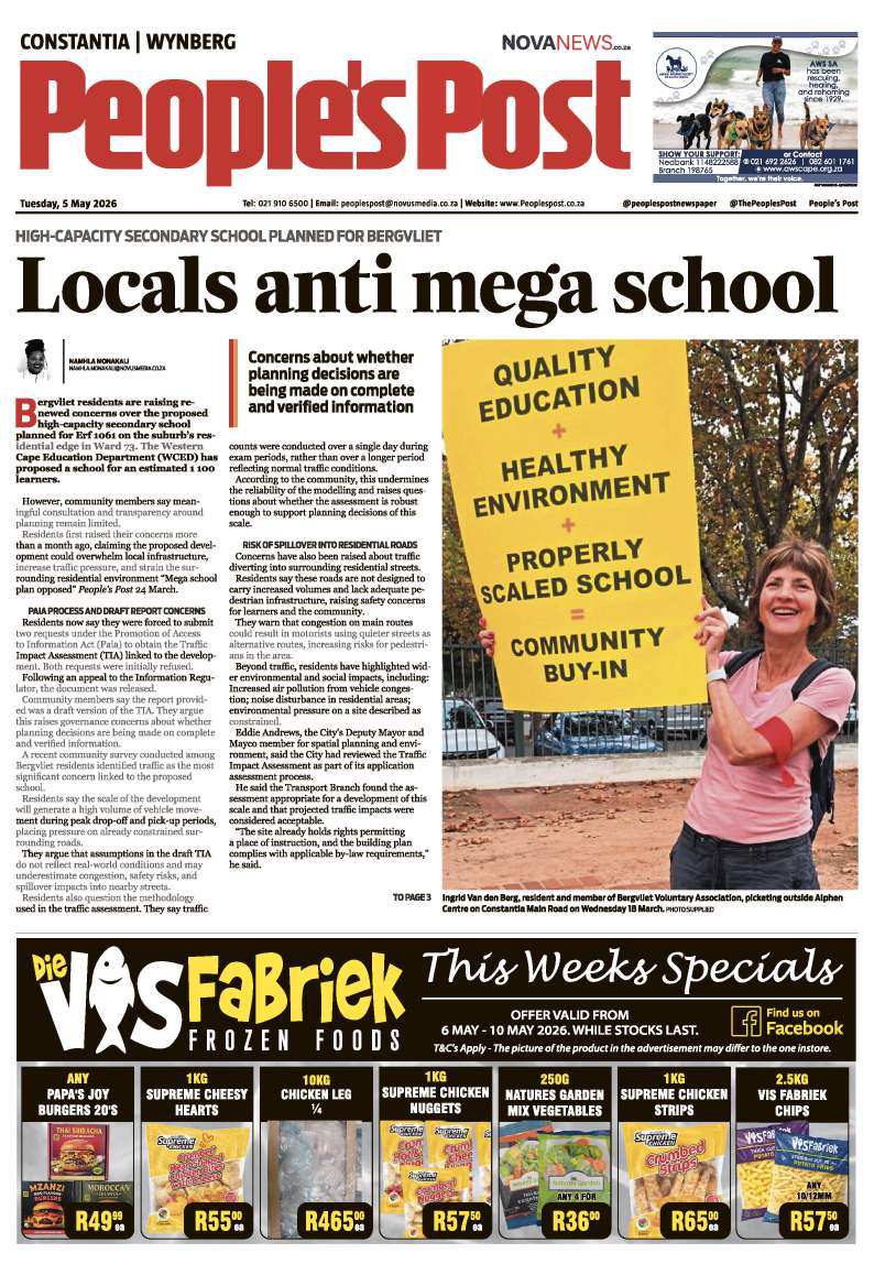 People’s Post Constantia/Wynberg E-edition 5 May 2026