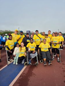  Zimele Cape Town Marathon team crosses the finish line for disability independence