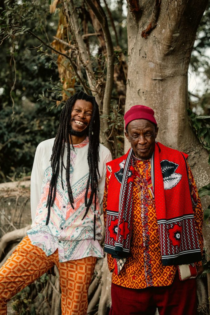 Guitarist Sibusile Xaba and veteran performer Madala Kunene.