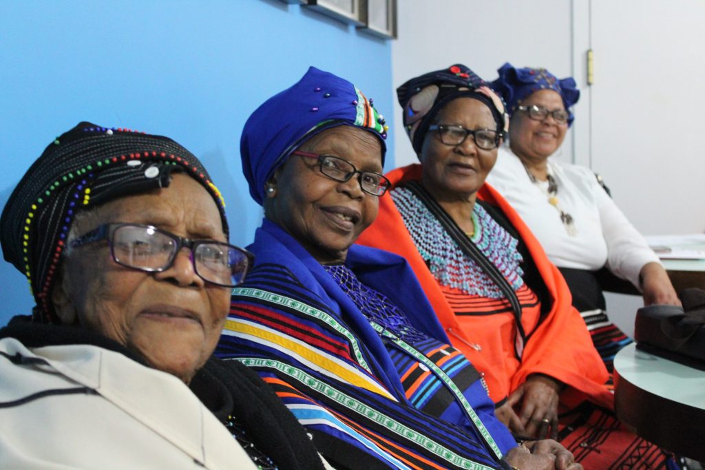 From left are Edith Maquego, Sylvia Tosse, Irene Daniel and Mildred January. Photo: Desirée Rorke