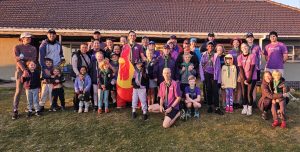 Muizenberg Scouts celebrate World Scout Scarf Day at Zandvlei Parkrun