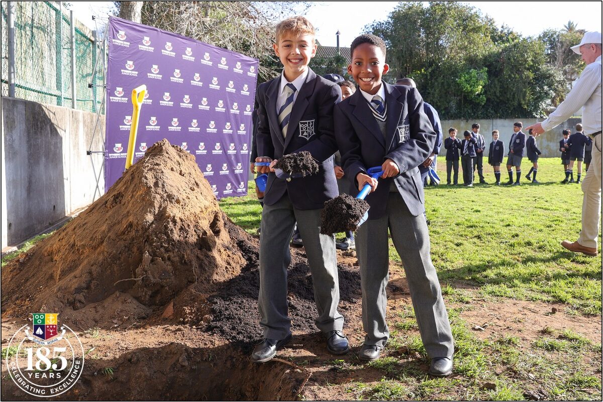 Grade 4 learners Benjemin Leader and Lisolam Kuse at Wynberg Boys' Junior School