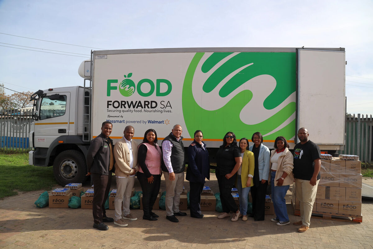 FoodForward SA team and City of Cape Town partners at the Wallacedene Clinic programme launch, August 2026