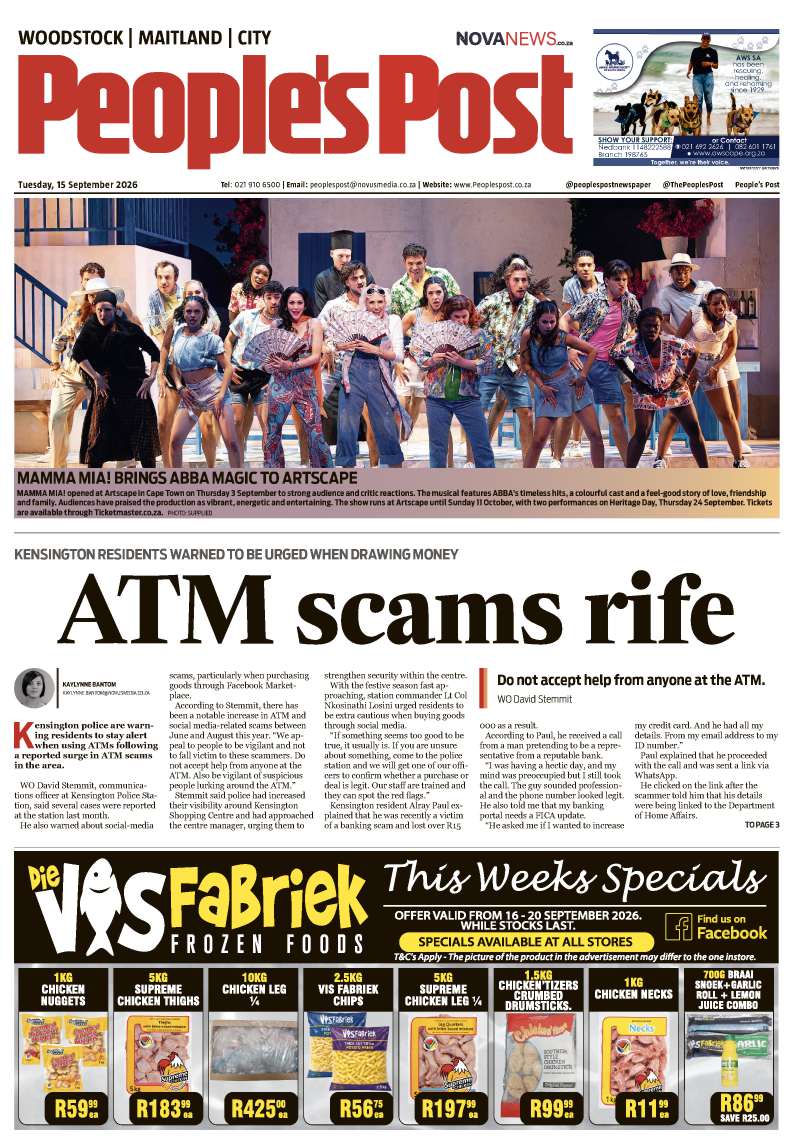 People’s Post Woodstock/Maitland/ City E-edition 15 September 2026