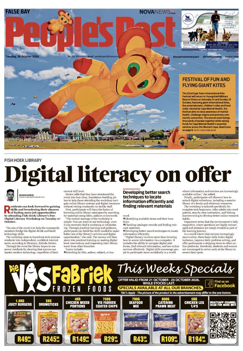 People’s Post False Bay E-edition 20 October 2026