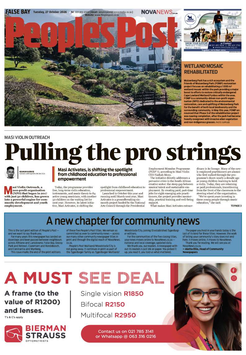 People’s Post False Bay E-edition 27 October 2026