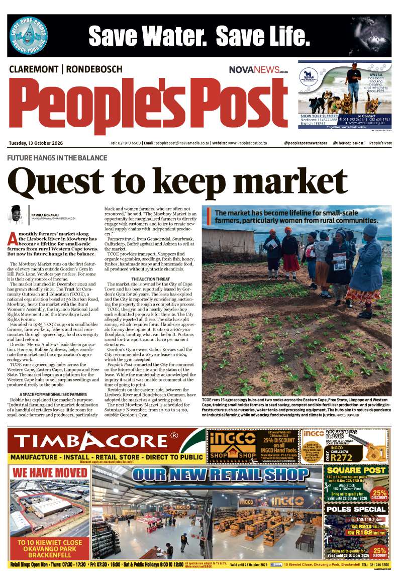 People’s Post Claremont/Rondebosch E-edition 13 October 2026