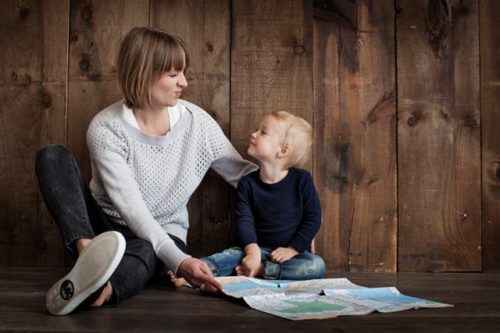 kinders & waardes ma en seun
