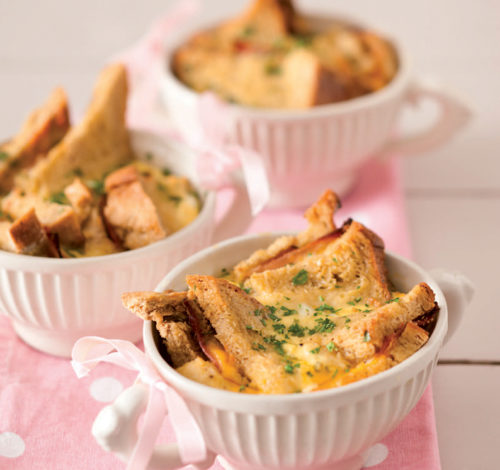 Brood-en-botterpoedinkies in ontbytstyl