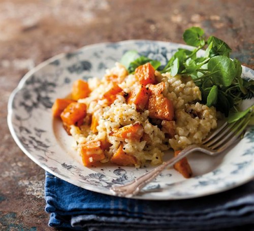 Geroosterde-botterskorsie-en-gorgonzola-risotto