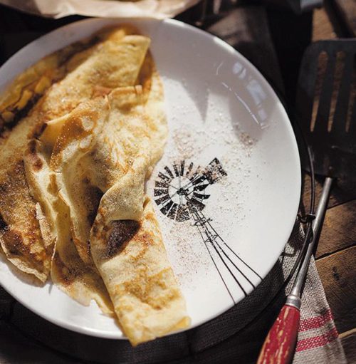 Pannekoek met kaneelsuiker