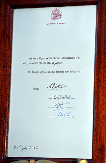 Royal Baby Certificate