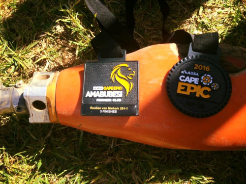 Absa-Cape-Epic Reuben van Niekerk 2016 medalje