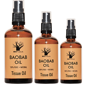 EcoProducts Baobab Oil (R32.00 vir 5ml, R118.00 vir 30ml, R153.00 vir 50ml, R234.00 vir 100ml)
