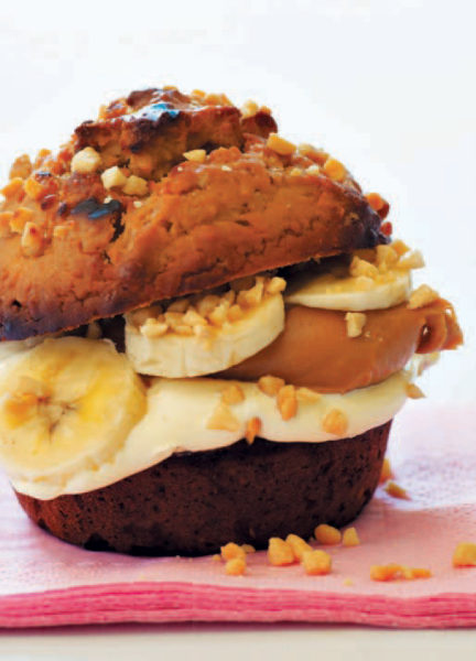 Grondboontjiebottermuffins