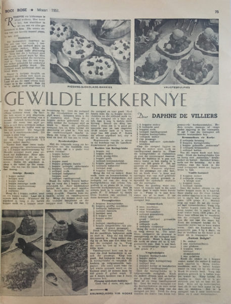 Gewilde lekkernye Maart 1951