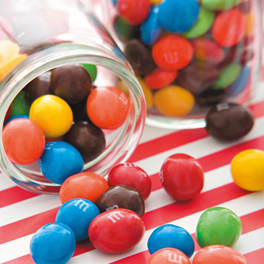 M&M lekkers