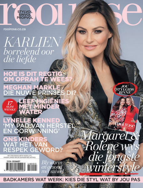 Mei 2018 voorblad met Karlien van Jaarsveld