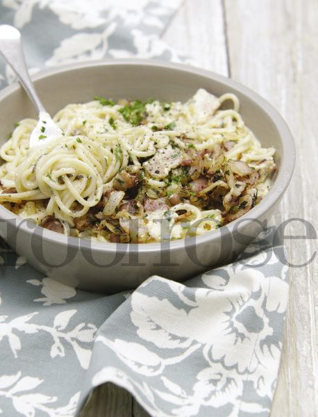 Spek-en-eier-pasta