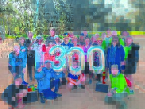 Malmesbury Parkrun vier 300ste mylpaal